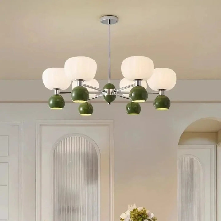Suspension têtes moderne vert design écologique élan