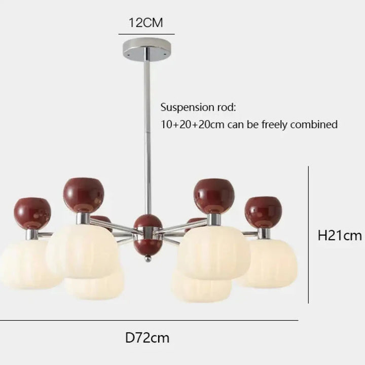 Suspension têtes moderne vert design écologique élan