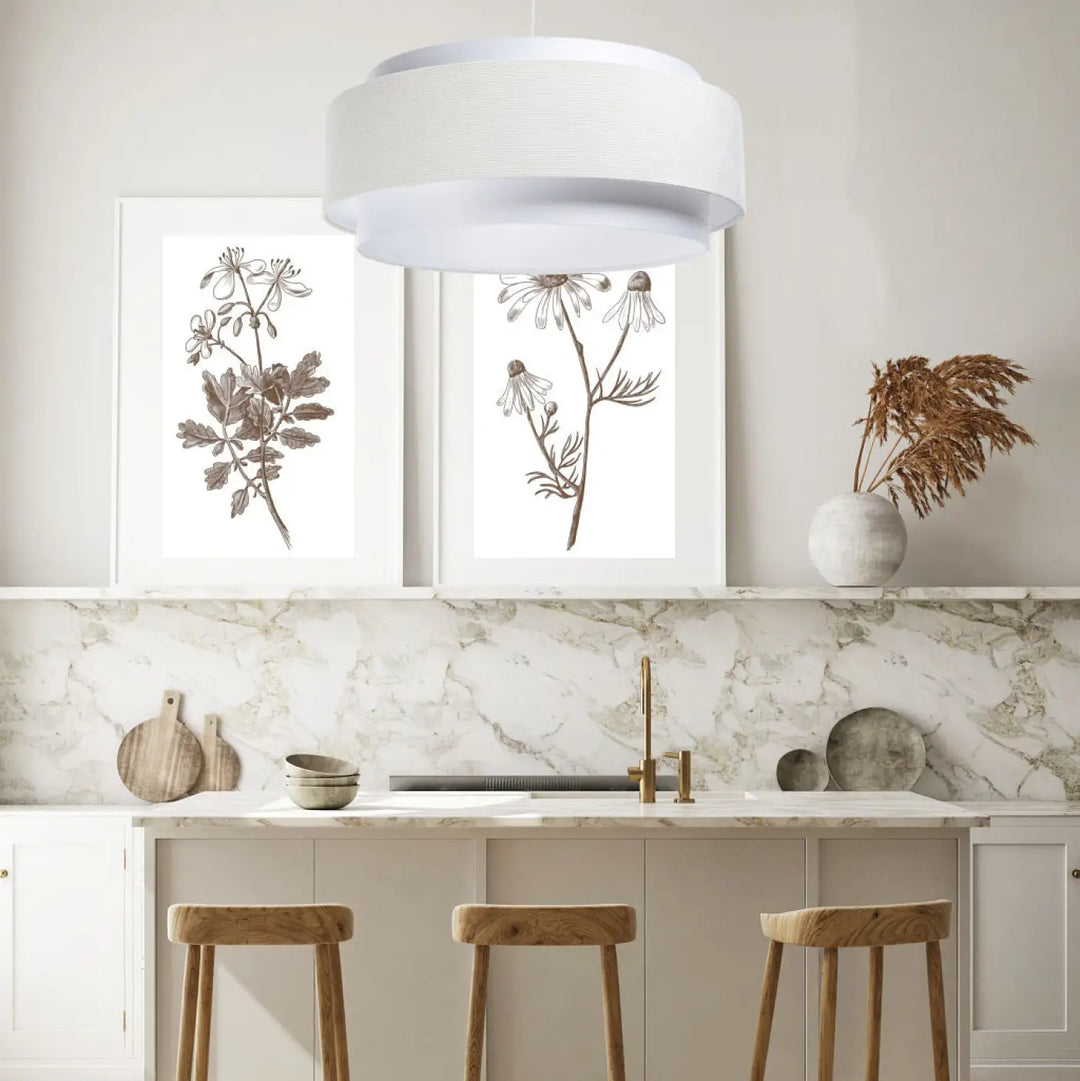 Suspension Luminaire | DOBLO CLASSIC (Blanc/Crème)