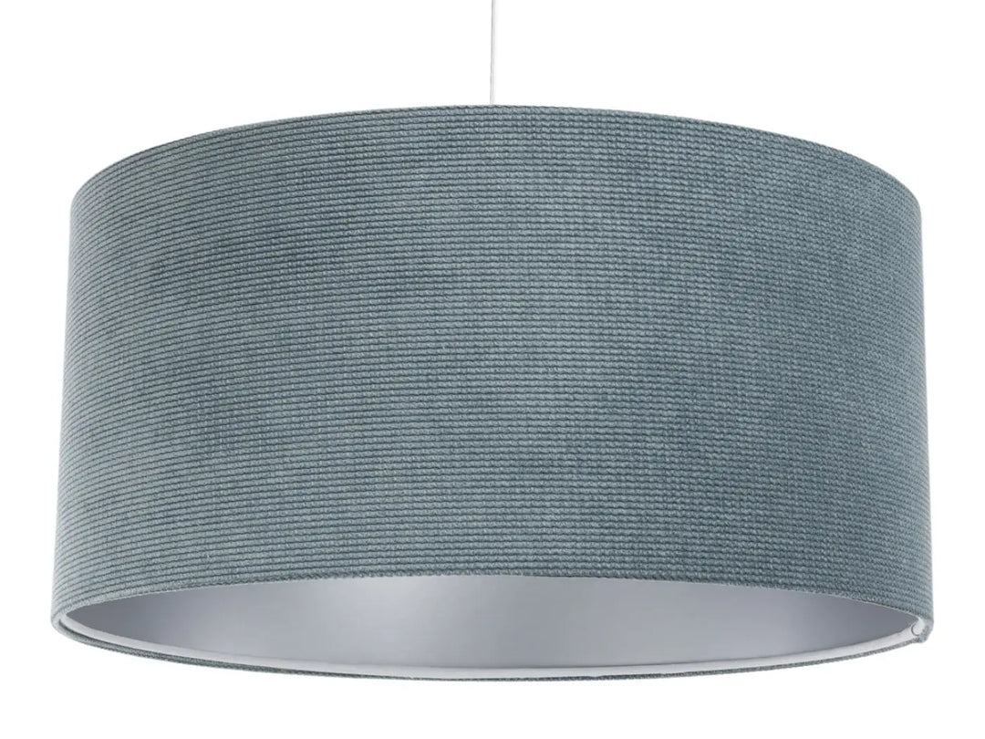 Pendant lamp  Glamour Structural Velour – Blue grey/Silver