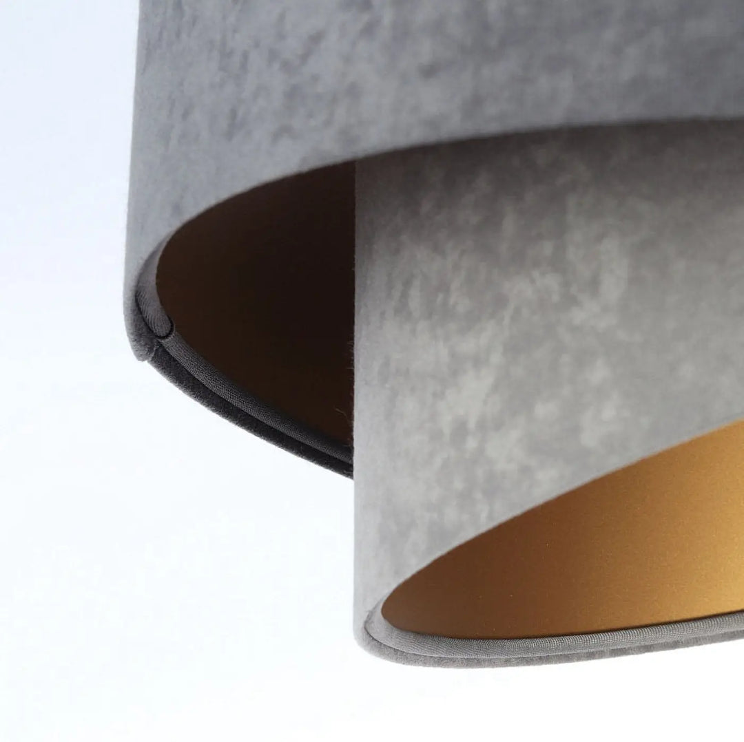 Suspension Luminaire | GALAXY VELOUR 50 cm Gris (Graphite/Gris/Doré)