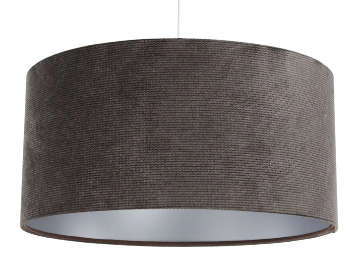 Pendant lamp  Glamour Structural Velour – Grey brown/Silver