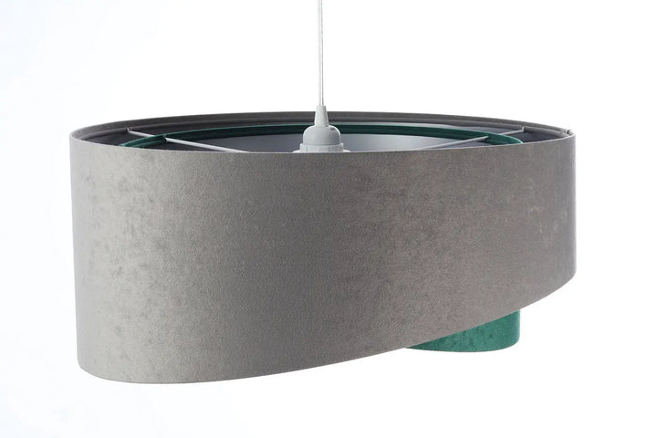Suspension Luminaire | GALAXY VELOUR 50 cm (Gris/Vert/Argent)