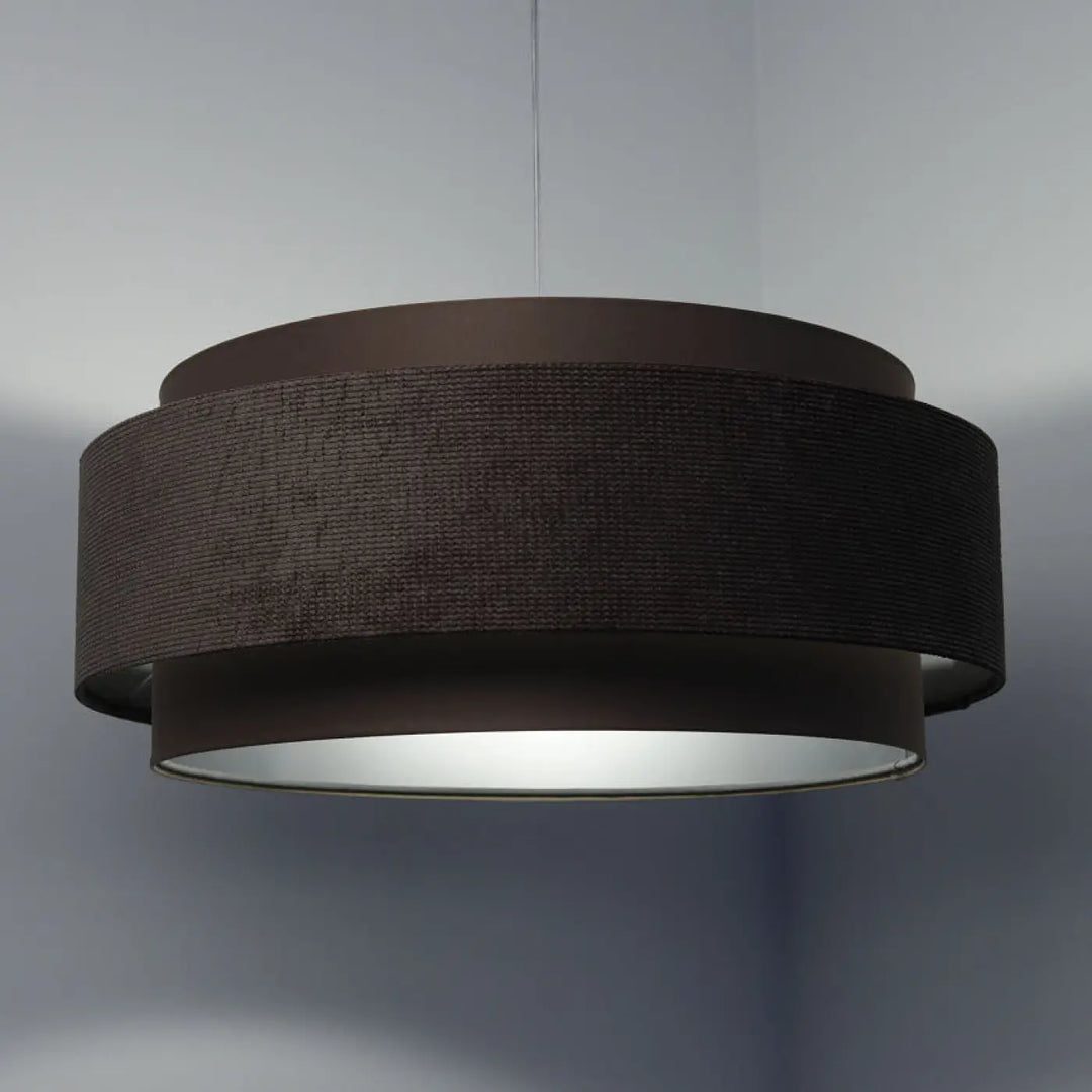 Suspension Luminaire | DOBLO CLASSIC (Marron Café/Argent)