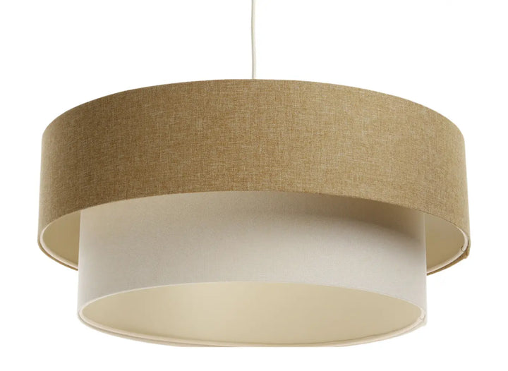 Pendant lamp Duo BOHO ELEGANT – Mustard yellow/Creme/Ecru