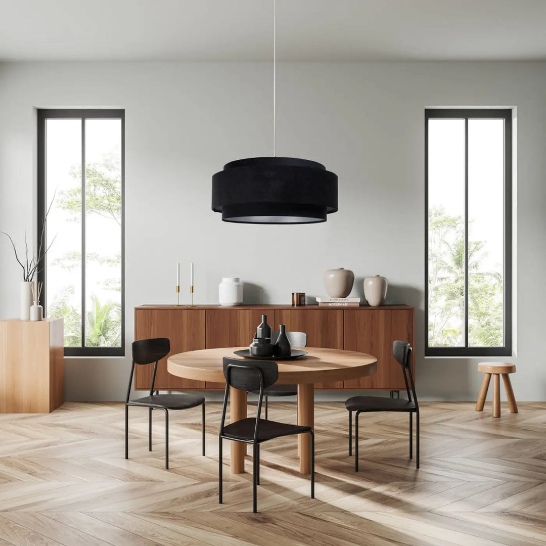 Suspension Luminaire | DOBLO CLASSIC (Noir/Argent)
