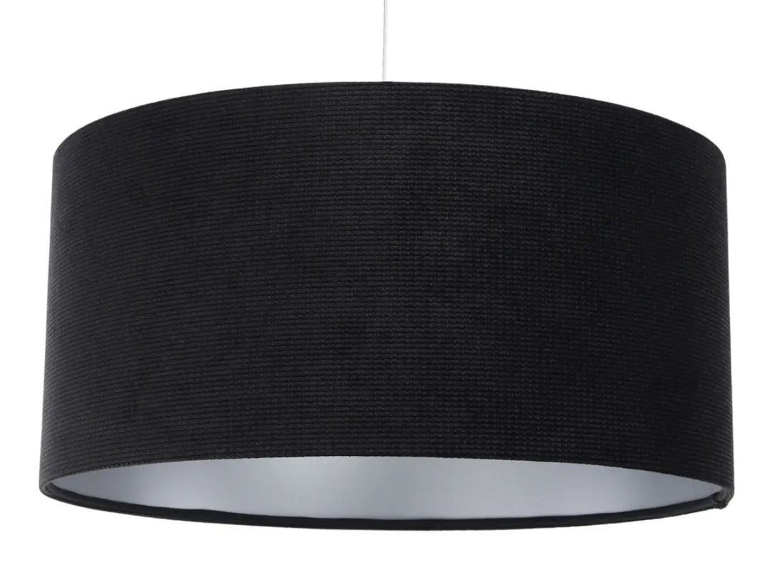 Pendant lamp  Glamour Structural Velour – Black/Silver
