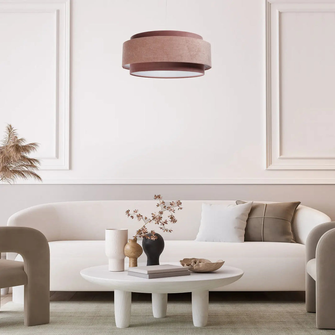 Suspension Luminaire | DOBLO CLASSIC (Rose/Blanc)