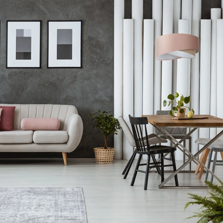 Suspension Luminaire | GALAXY JASMIN (Vieux Rose/Beige/Gris Clair)