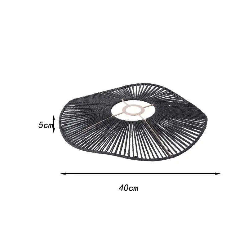 Suspension luminaire tressé naturel design moderne beige