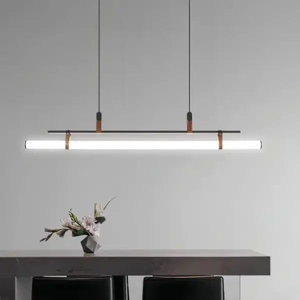 Suspension luminaire tube LED style industriel moderne

