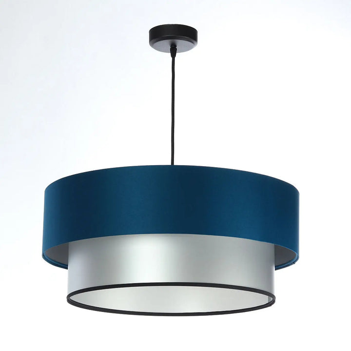 Suspension Luminaire | DUO (Turquoise/Argent)