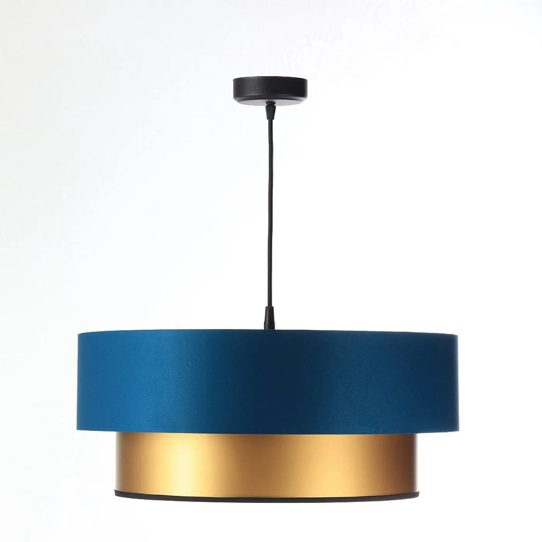 Suspension Luminaire | DUO (Turquoise/Doré)