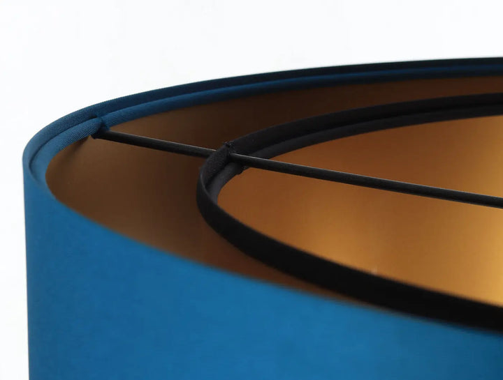 Suspension Luminaire | DUO (Turquoise/Doré)