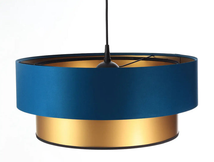 Suspension Luminaire | DUO (Turquoise/Doré)