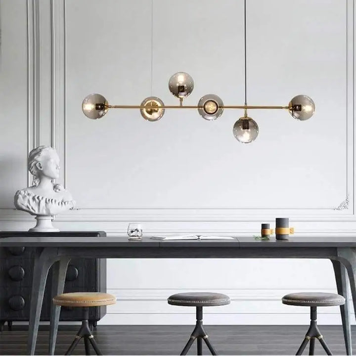 Suspension Luminaire Verre Ampoules Élégantes