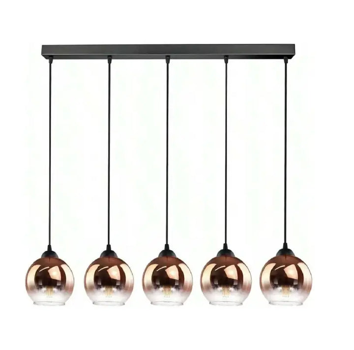 Suspension luminaire en verre ambré vintage décoratif cosy