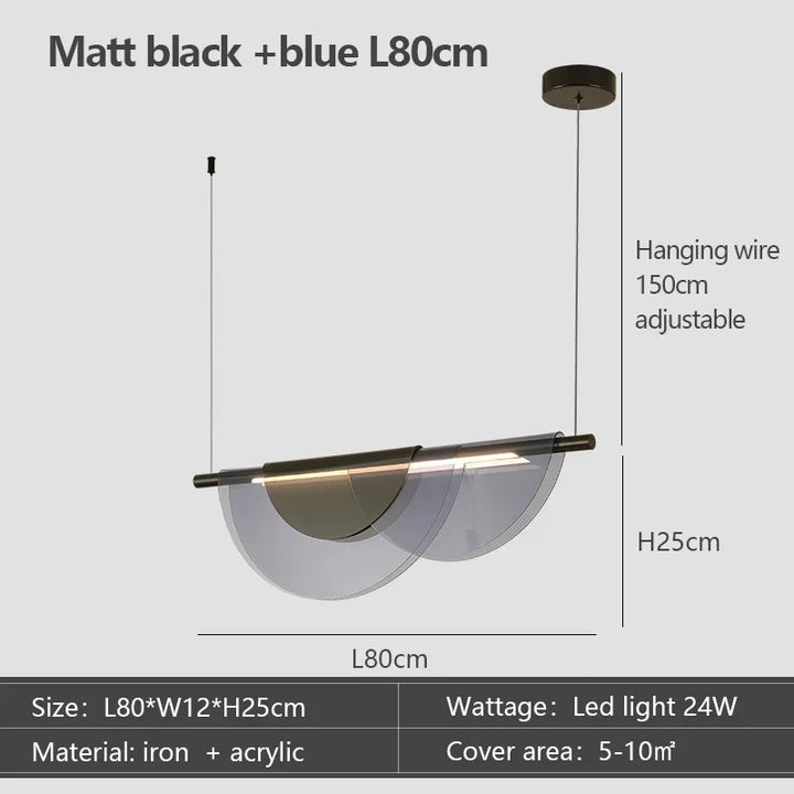 Suspension verre style élégant design chic intérieur