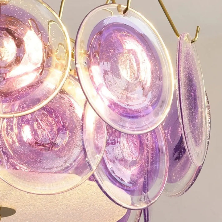 Suspension luminaire en verre style vintage élégant