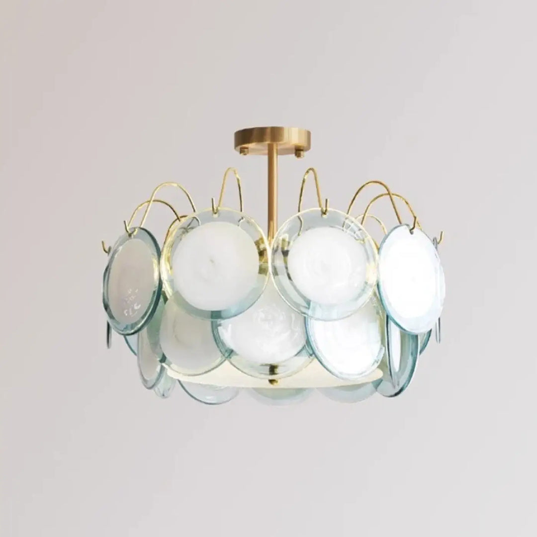 Suspension luminaire en verre style vintage élégant