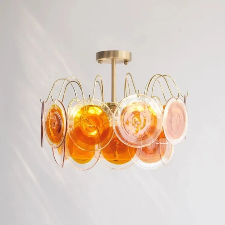 Suspension luminaire en verre style vintage élégant