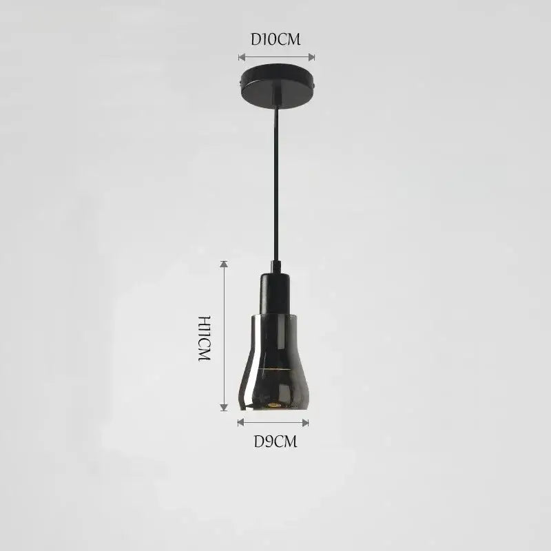 Suspension luminaire en verre fumé style moderne et design élégant