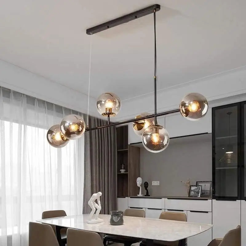 Suspension Luminaire Verre Ampoules Élégantes