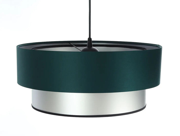 Suspension Luminaire | Duo (Vert Foncé/Argent)