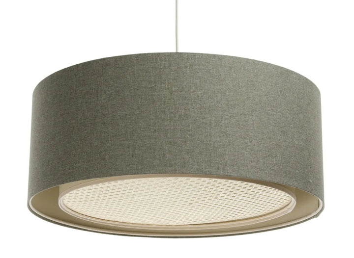 Pendant lamp Duo BOHO ELEGANT – Grey green/Ecru/Creme