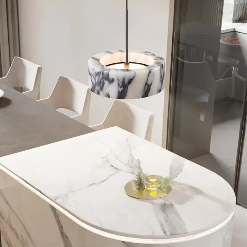 Suspension En Marbre Poli Pour Ambiance Chic Et Minérale