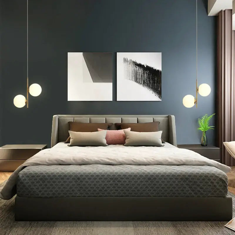 Nordic Glass Ball Pendant Lights Voltage 110V 220V Home Decor Dining Room Bedroom Bedside Table Corner Hanging Lamps