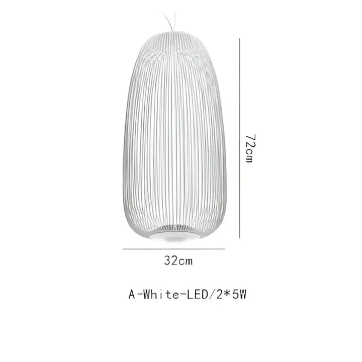 Suspension métal noir ou blanc contemporain décor chic