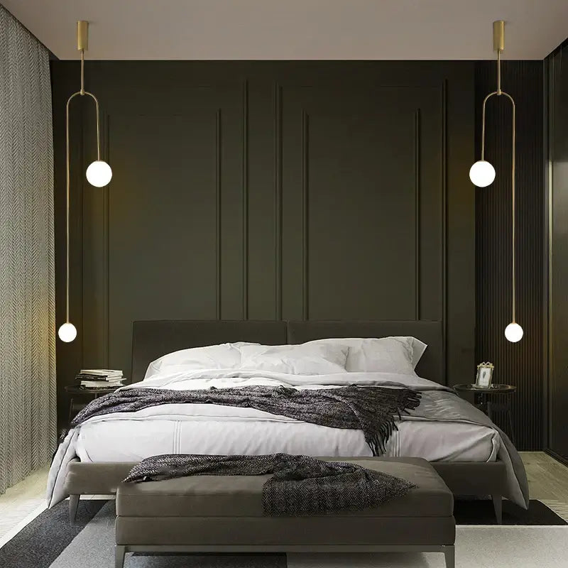 Modern Minimalism LED Pendant Lights for Restaurant Coffee Tables Kitchen Bar Black Chandelier Home Decor Hanging Light