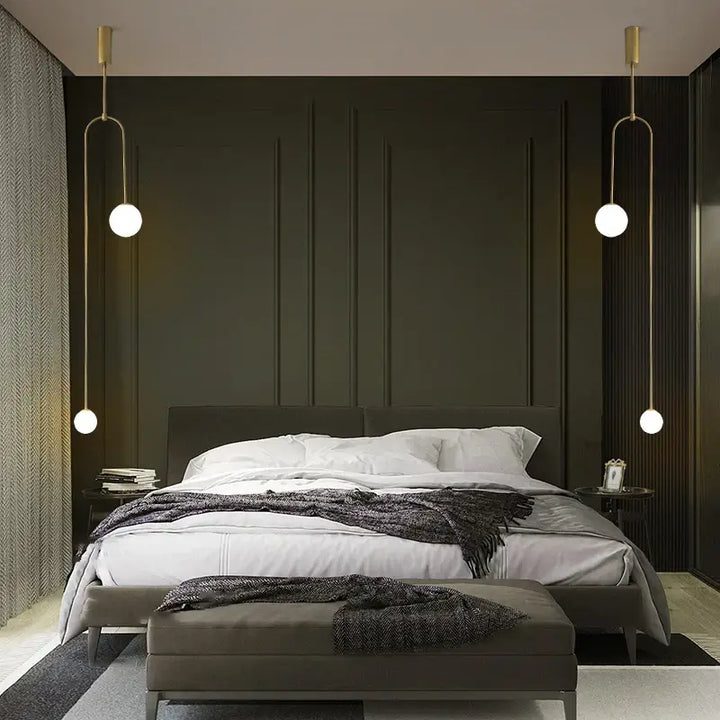 Modern Minimalism LED Pendant Lights for Restaurant Coffee Tables Kitchen Bar Black Chandelier Home Decor Hanging Light