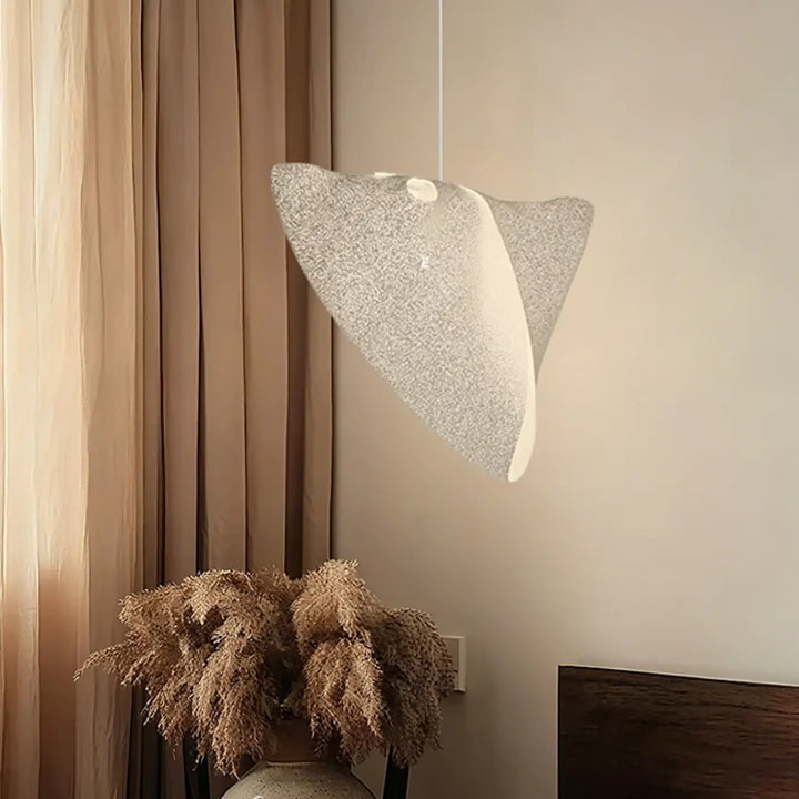 Suspension moderne blanc forme organique minimaliste
