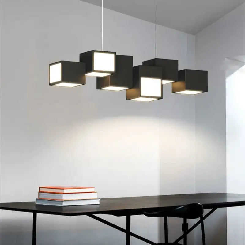 Suspension Moderne Cubes Design Géométrique Épuré