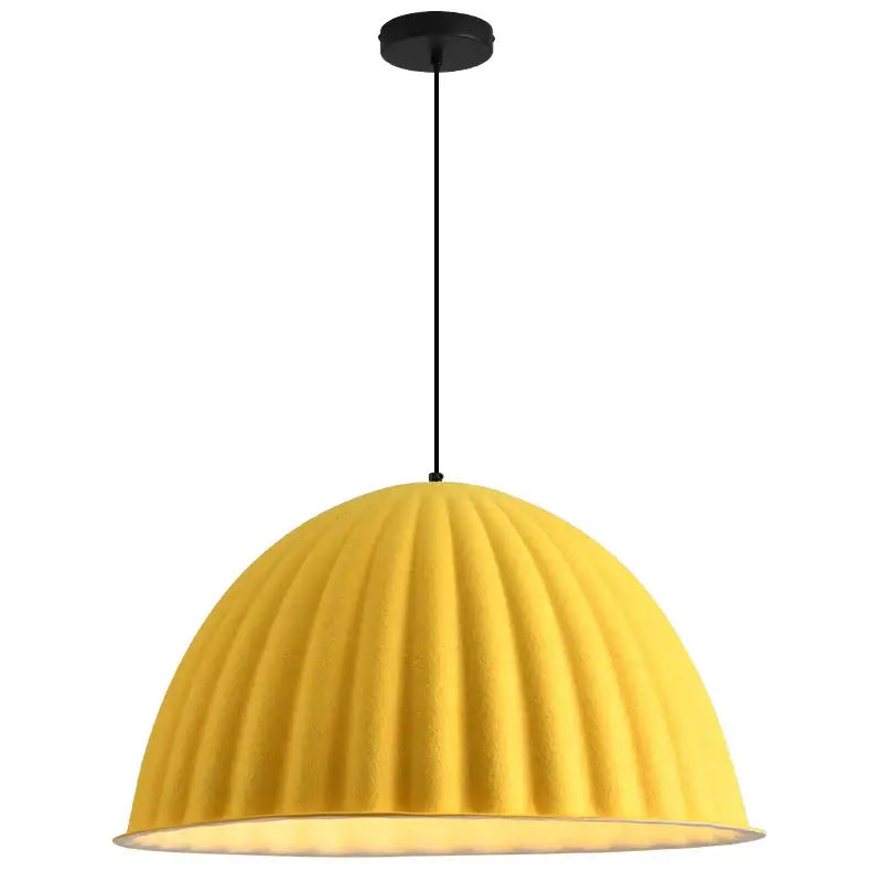 Suspension moderne en feutre côtelé style nordique