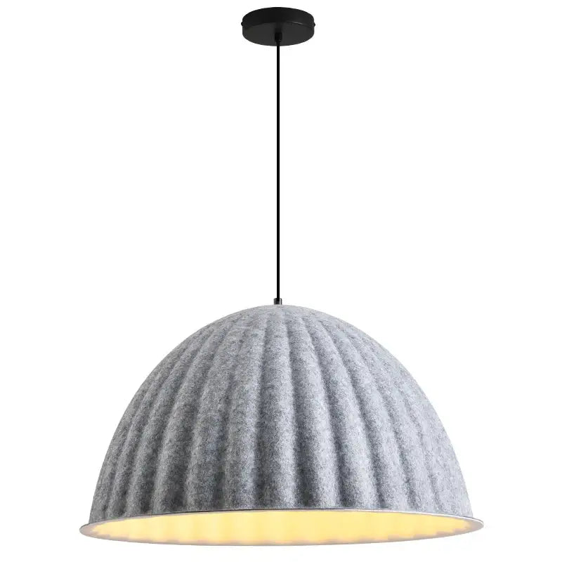 Suspension moderne en feutre côtelé style nordique