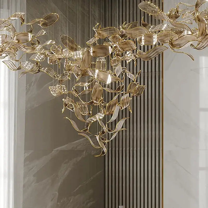 Suspension moderne inspiration nature luxueuse