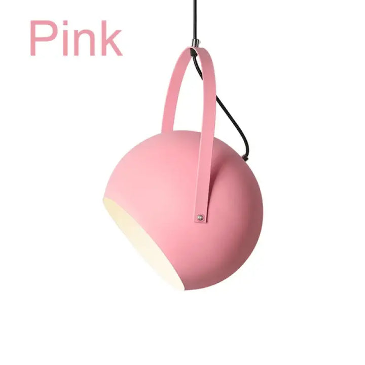 Suspension moderne métal coloré style industriel élégant