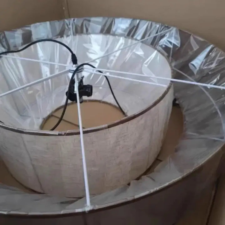 Suspension moderne ronde design cercle éclairant élégante