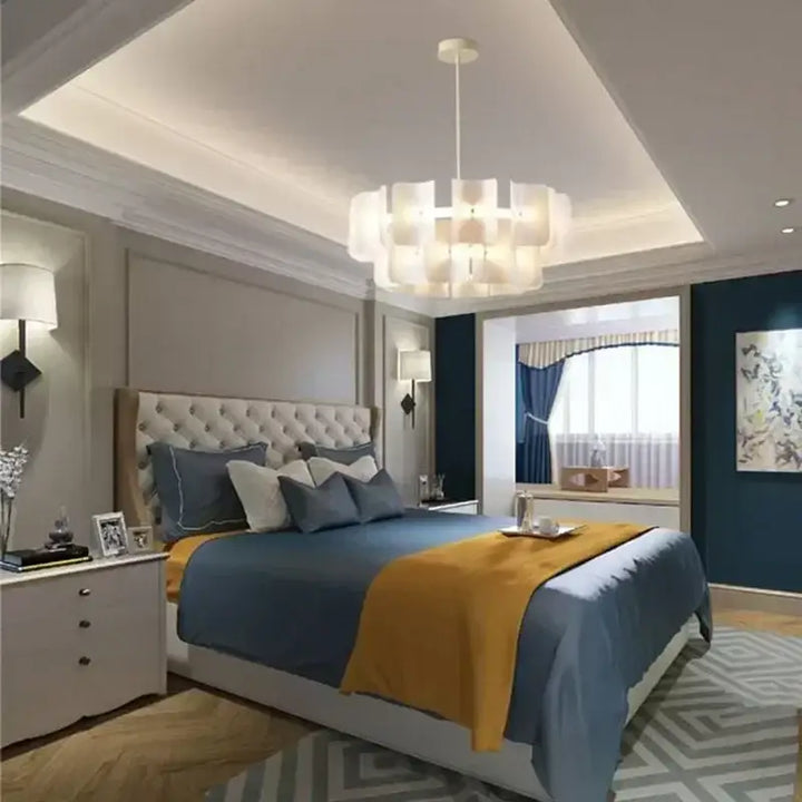 Suspension Moderne Verre Sculpté Design Contemporain

