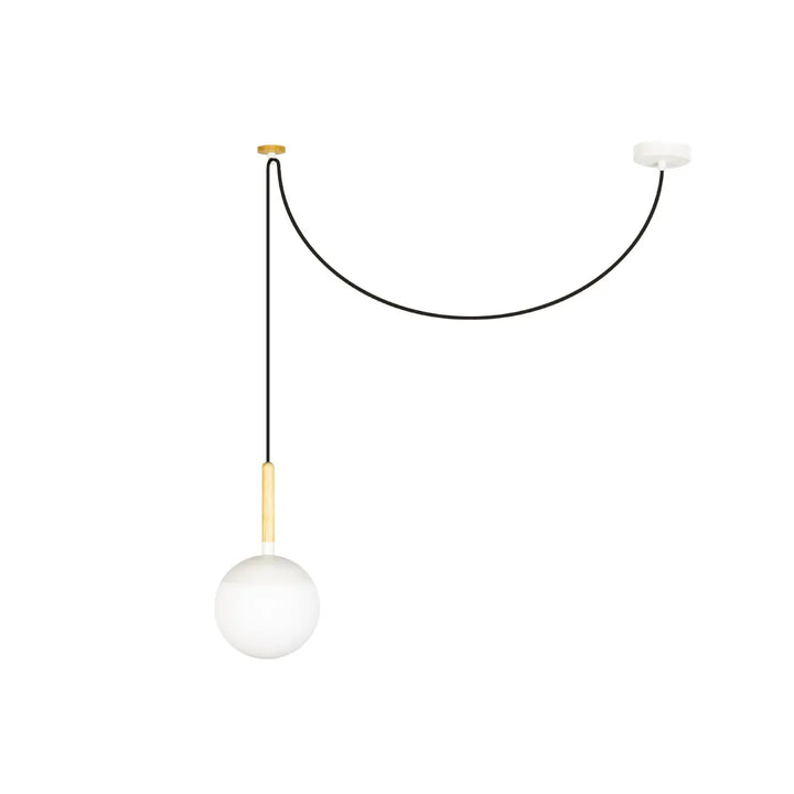 Suspension Mine polycarbonate blanche de Faro Barcelona