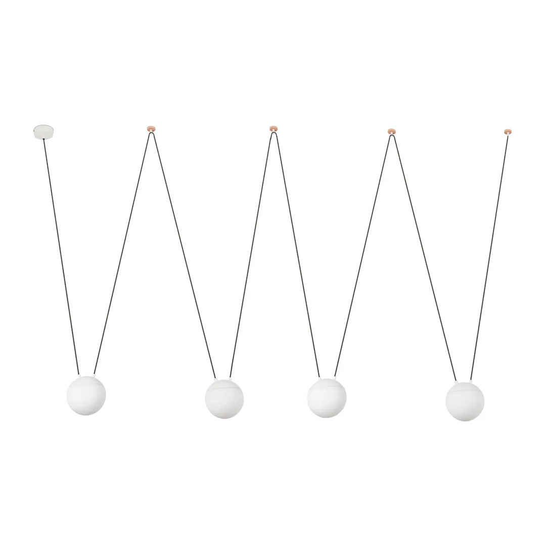 Suspension Mine Space 4L polycarbonate blanche de Faro Barcelona
