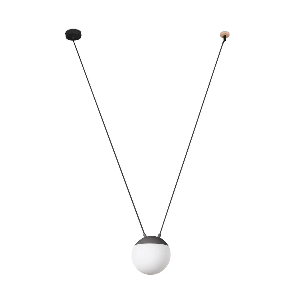 Suspension Mine Space 1L polycarbonate gris foncé de Faro Barcelona