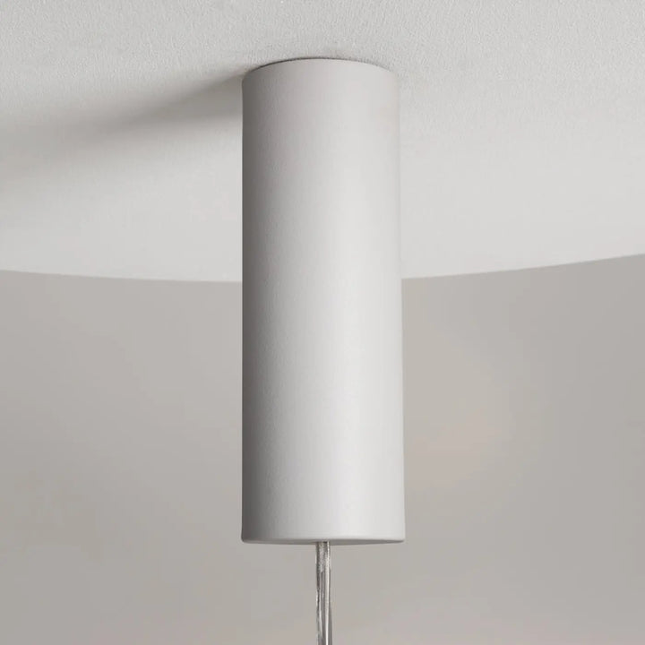 Suspension nebula led globe finition mate blanche cylindre minimaliste pour éclairage au plafond