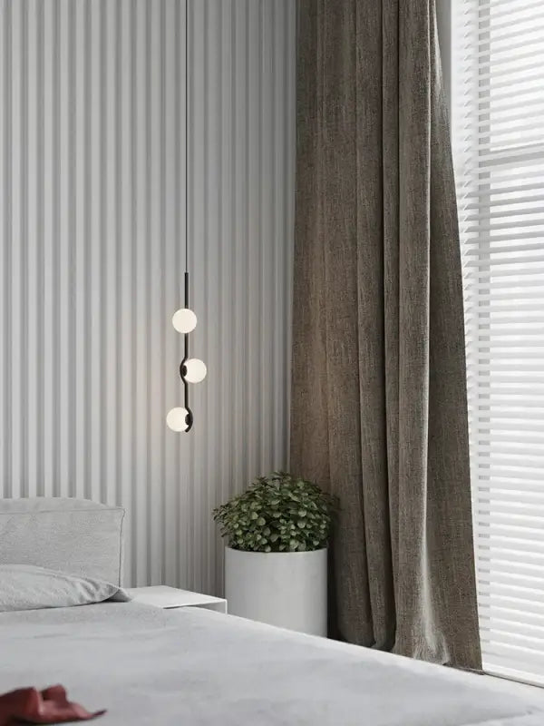 Modern Glass Ball Led Ceiling Chandelier Black Gold for Bedroom Living Dining Room Table Pendant Lamp Lusters Luminaire