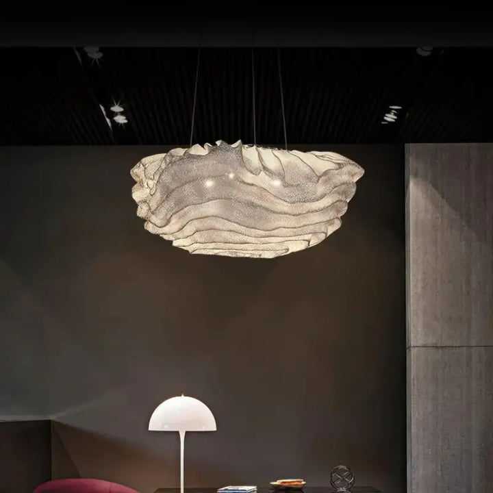 Suspension Nuage Design Ondulé LED Moderne