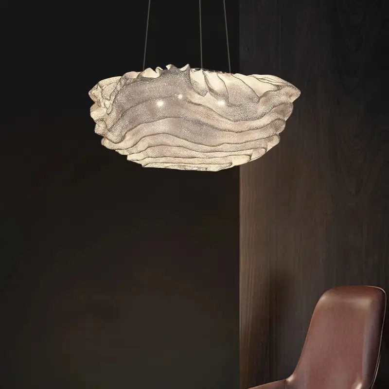 Suspension Nuage Design Ondulé LED Moderne