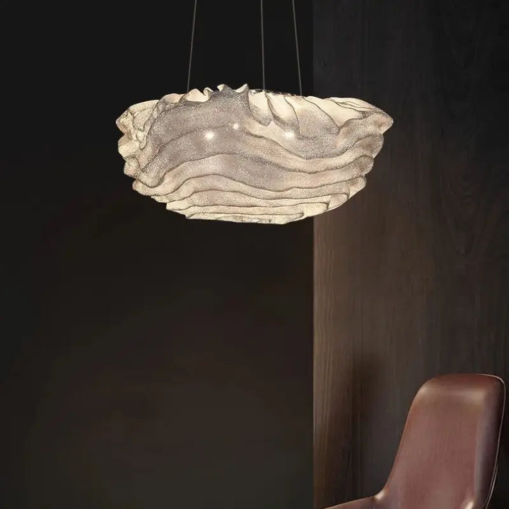 Suspension Nuage Design Ondulé LED Moderne